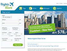 Tablet Screenshot of flights-and-more.com